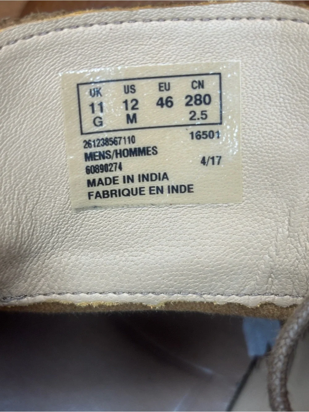 Clarks Tan/Brown Leather Derby Oxfords